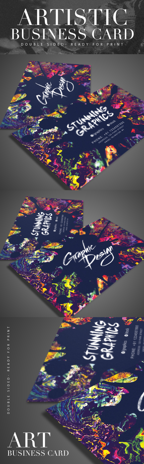 artistic artistic business business business card canvas colorful creative designer elegant graphic artistic Graphic Designer