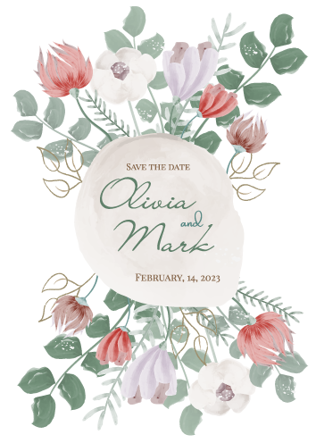 card design flower Invitation invite rustic typography   vector wedding wedding invitation