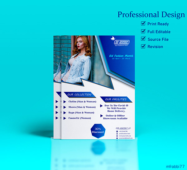 Professional Business Flyer Design for Fashion.