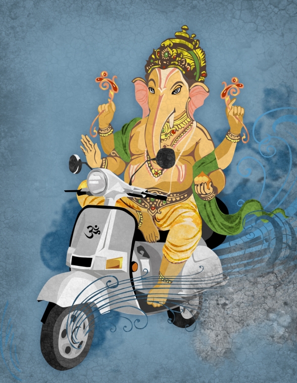 gods mythology motorcycle Bike Ganesh India egypt anubis greek poseidon