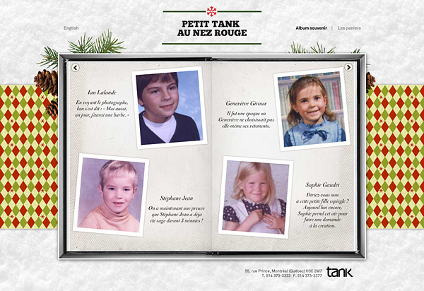 Christmas card children gifts Album 2010 electronic card Tank