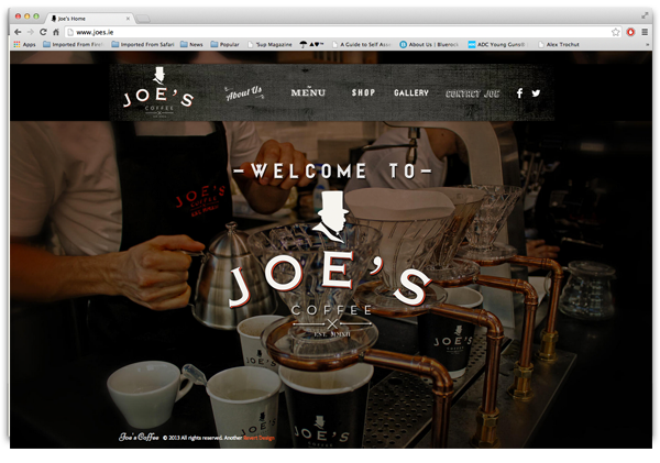 Coffee restaurant Food  recycling revert design joes coffee Ireland dublin vintage Retro