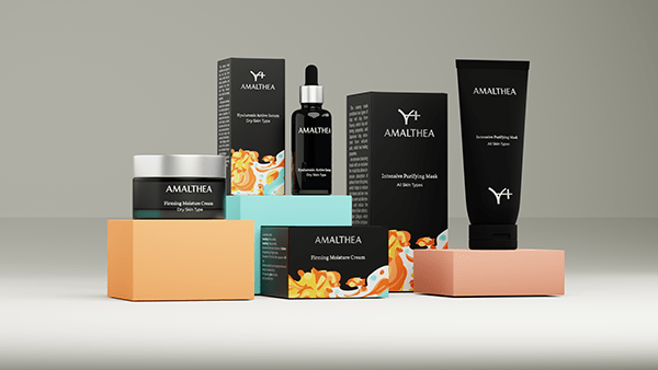 AMALTHEA cosmetic packaging design