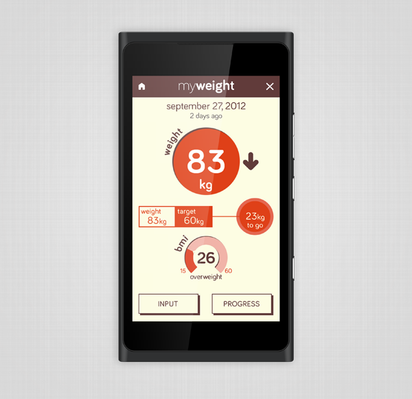 myweight app concept