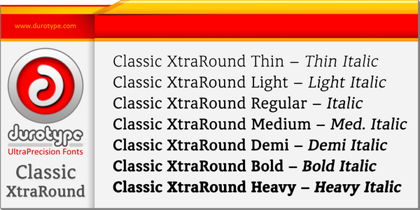 Ben Blom blur Classic XtraRound Display Durotype editorial eroded Headline modern round rounded serif Signage text versatile