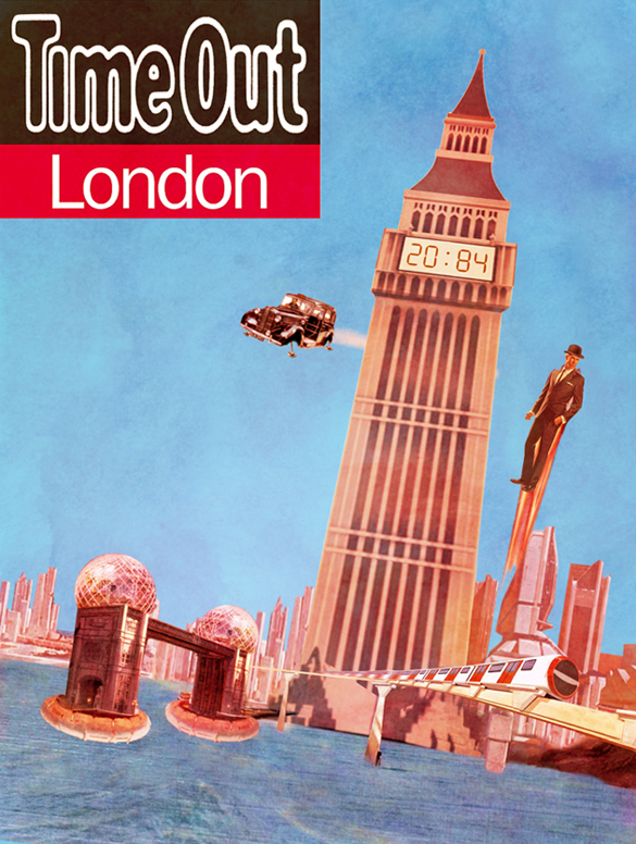 magazine Magazine Cover Cover Art vintage Retro Retro Futurism London Time Out magazine Time Out London futuristic