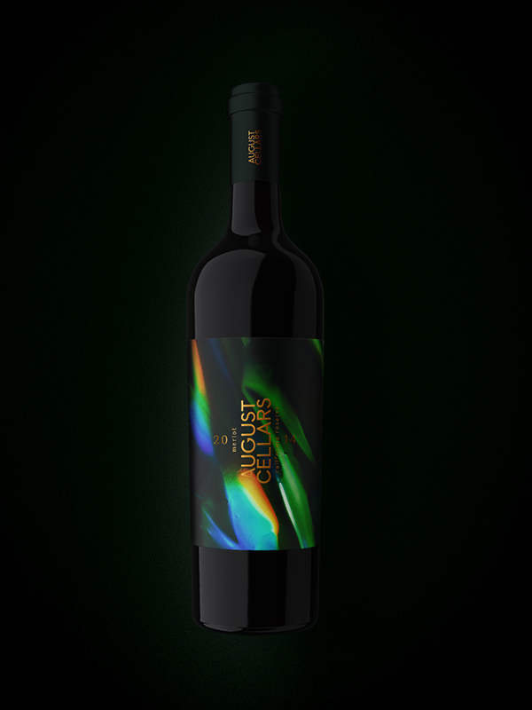 Packaging design - wine label - August Cellars