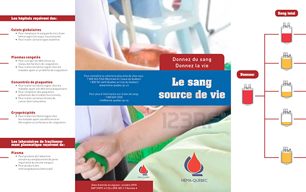 hema quebec Quebec design print blood donation blood