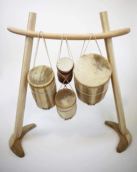 drum woodwork woodworking craft handmade drum set Suspension music instrument wooden instrument