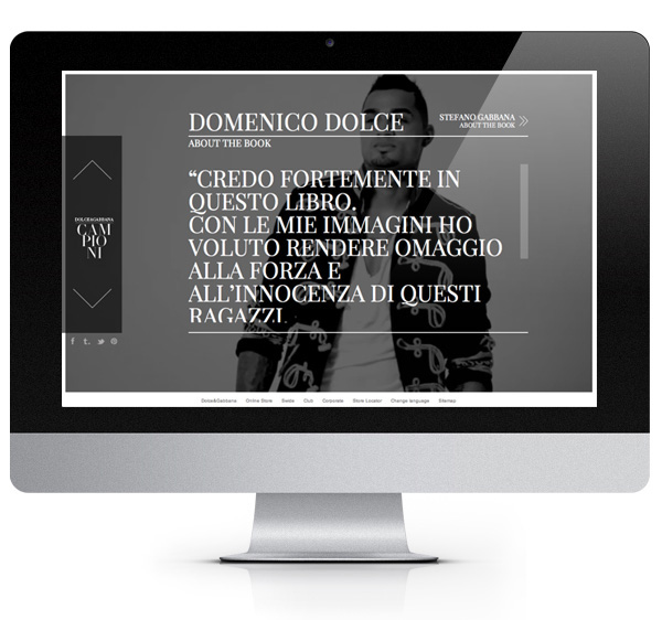 Dolce&Gabbana  book  web  mobile  fashion football