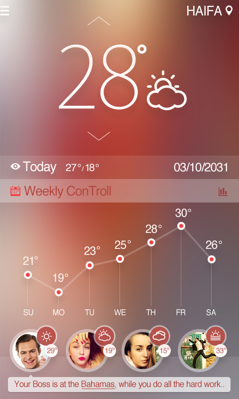 weather weather app mobile design UI ux GUI prototype app mockup preview animation unique  ui