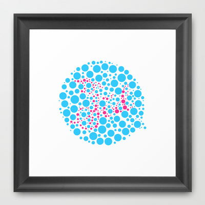 colorblind  colourblind effect dots bubbles logo shirt neon color