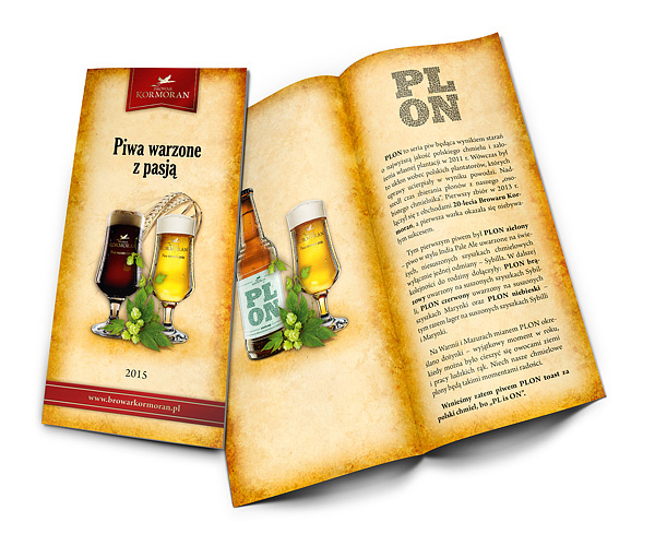 beer Bier brewery brand craft labels print package bottle design Browar Kormoran fogravis