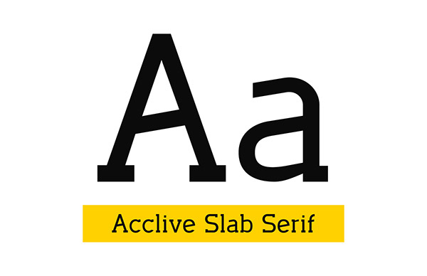 Acclive Slab Serif Typeface & Posters