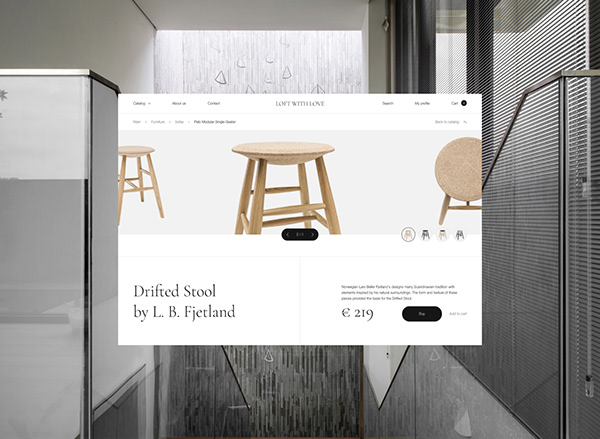 Furniture e-store concept