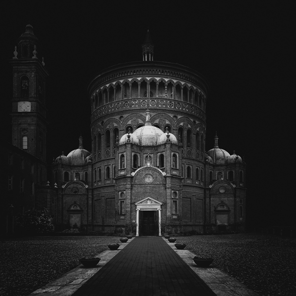 Adobe Portfolio milan old Century historical church building black White Black&white light dark bricks atmosphere mood silence