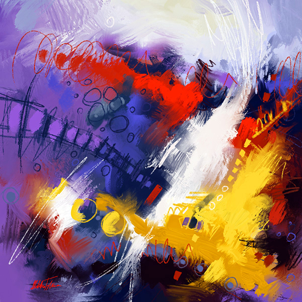 Collection of digital abstract paintings 1