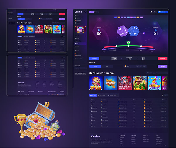 Crypto- Casino Interface (Dice Page)