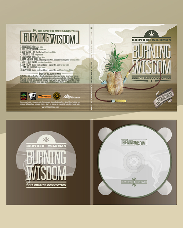 elcarito brother wildman chalice soundsystem burning wisdom reggaemusic CD cover reggae