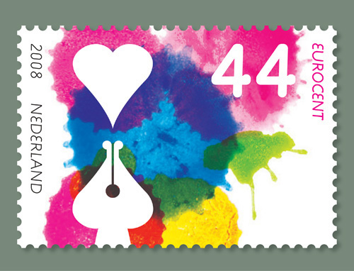stamp ink dutch me studio amsterdam postage stamp