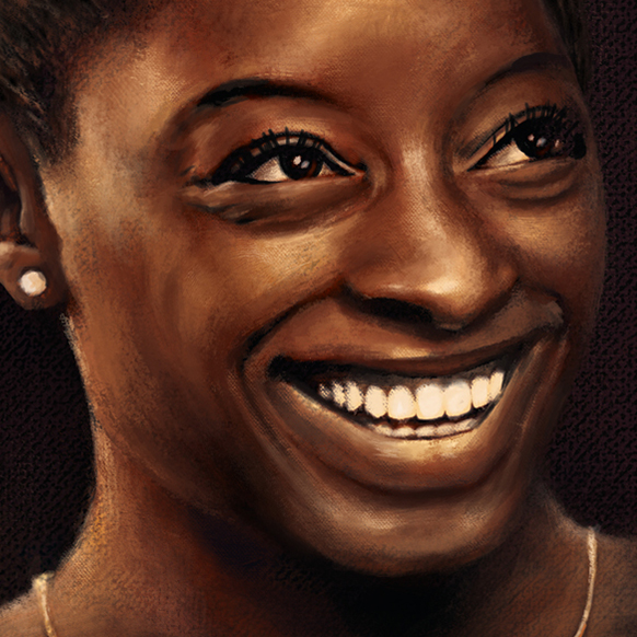 Portraiture Simone Biles Olympics leslie jones normani kordei portrait ibtihaj muhammad Gabby Douglas laverne cox michelle obama