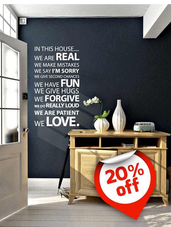 20% off Wall Stickers!