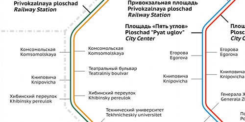 Murmansk trolleybus route map