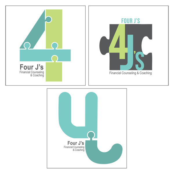 logo financial Green & Blue brochures business card compositions