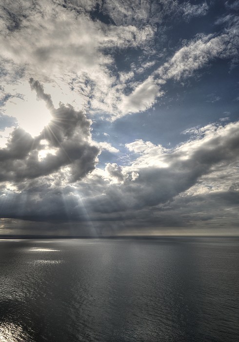 light ray Sun cloud HDR Landscape