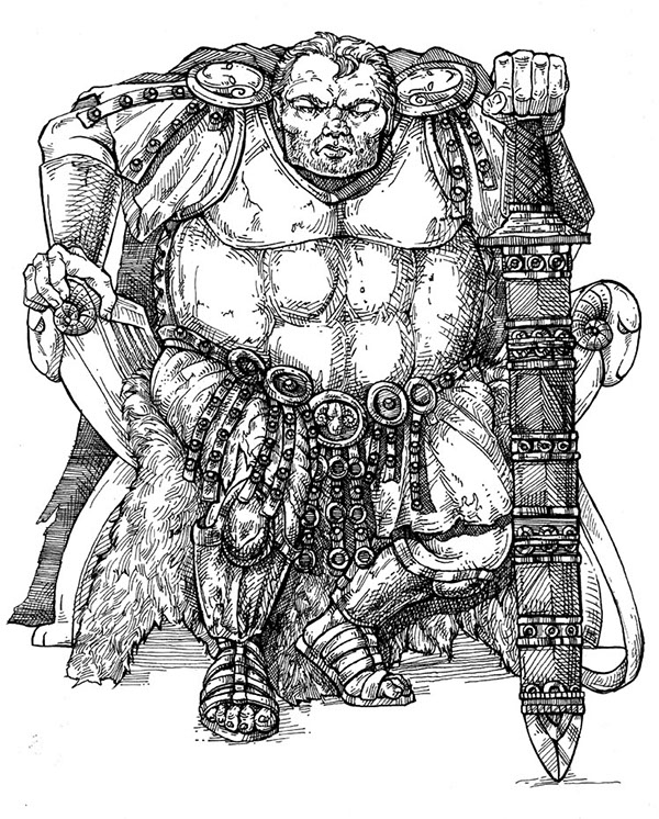 ink black and white illustration roleplay illustration fantasy roleplaying black and white