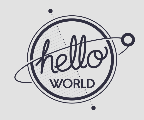 Custom Lettering portaiture tutorial hello world