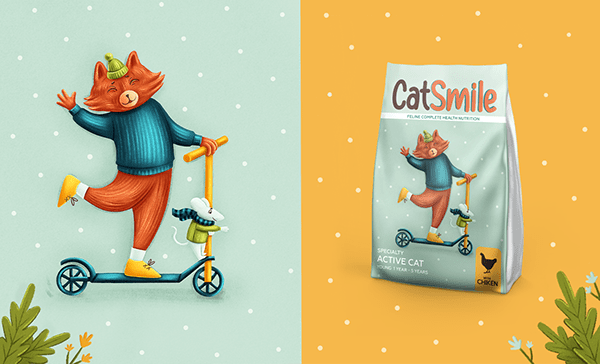 Cat Smile. Cat food line concept