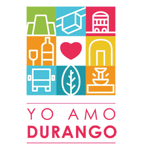 mexico Durango Dynamic logo colors animated grid Love heart passion city tourism Travel