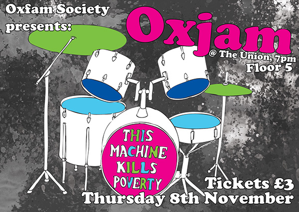 OXJAM Oxfam dundee Events Promotion scotland grunge