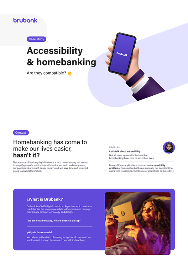UX Research | Accesibility & Homebanking