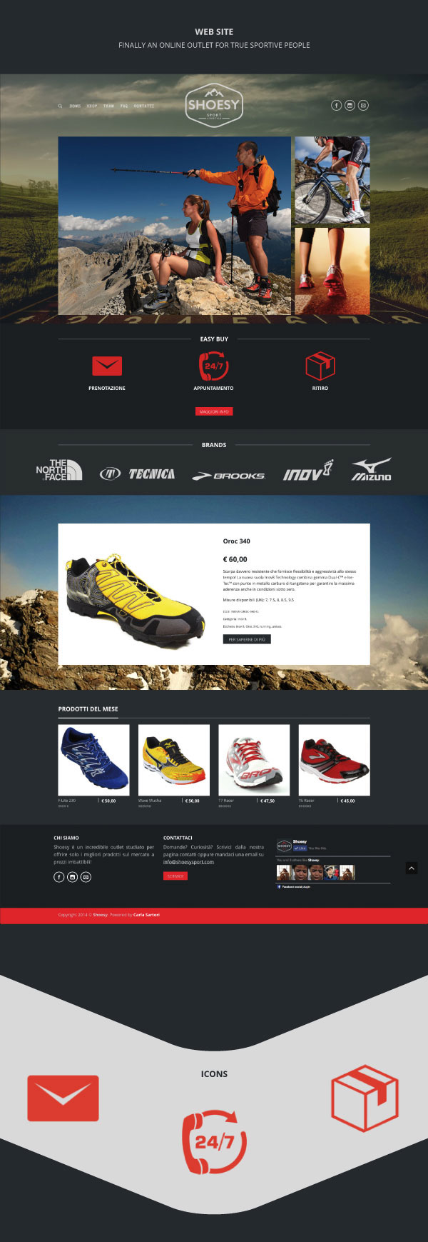 Shoesy sport shoes carla Sartori Web logo mountains running