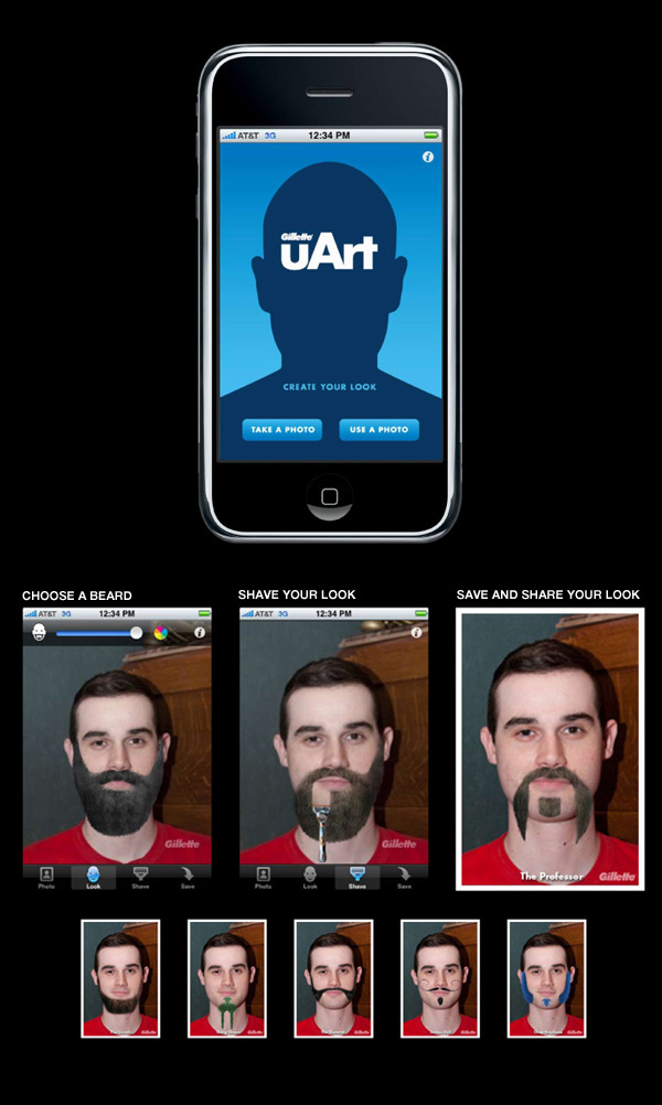 GILLETTE iphone app shaving