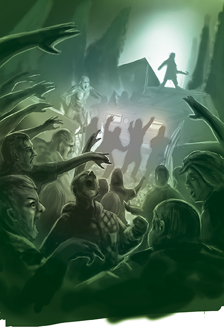 zombie horror book cover novel design british Author