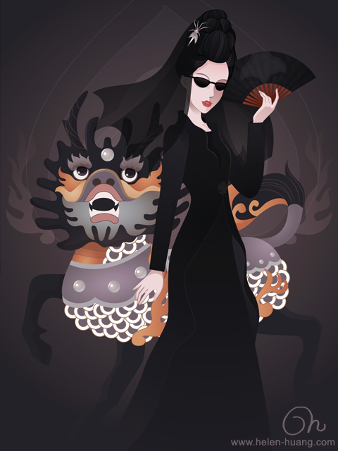 vector  Illustration  fashion  monster  Queen  ruler