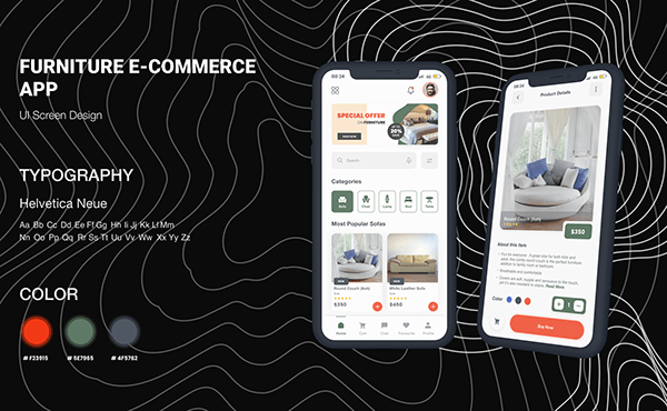UI screen 002 - Furniture e-commerce app