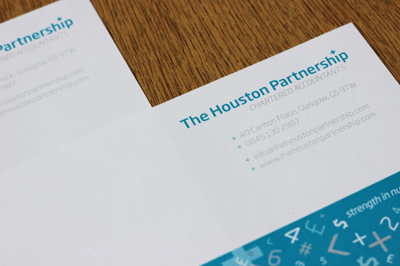 The Houston Partnership rebranding accountants Business Logo finance