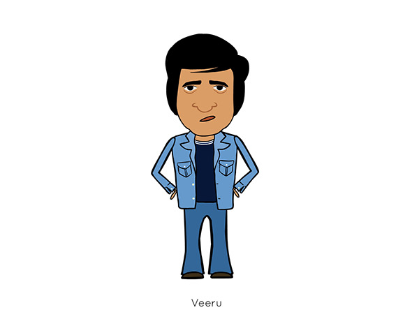Sholay : Character Illustrations on Behance