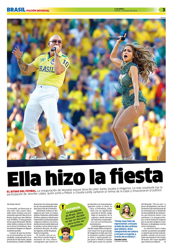 Suplemento Brasil del diario La República