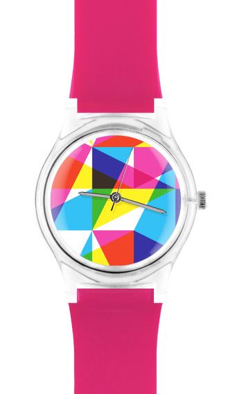 watch clock colorful groovy funky pink accessories Gadget swatch acid pop kitsch