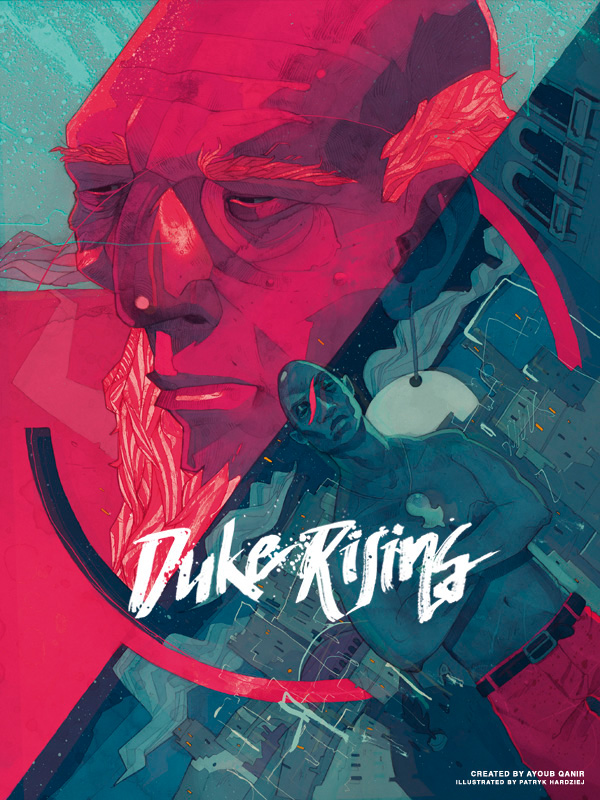 Duke Rising  Ayoub Qanir Patryk Hardziej sci-fi  fantasy  poster  illustrations  Character Design