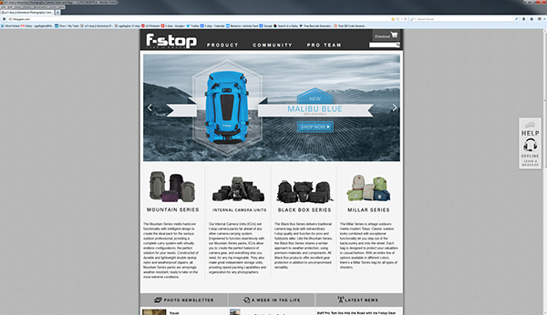 Homepage Web Banner F Stop On Behance