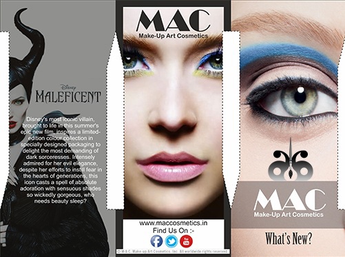 mac MAC Cosmetics brochure designing black and white bold cosmetics print