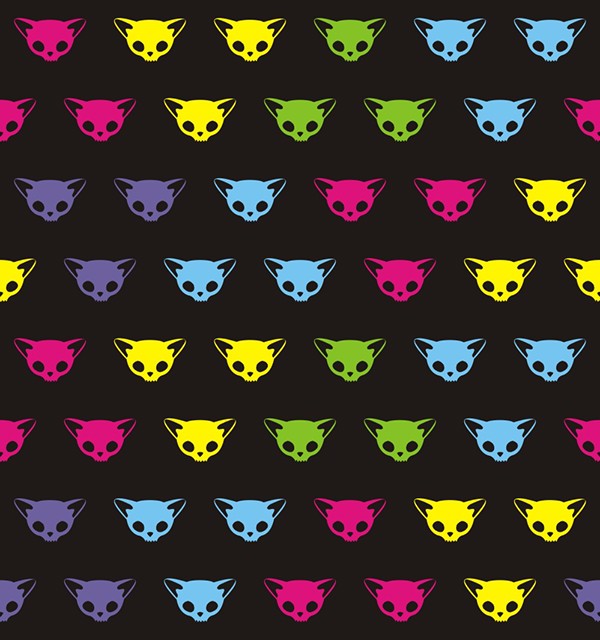 pattern everything nice cute vector butterflies  skull  cat