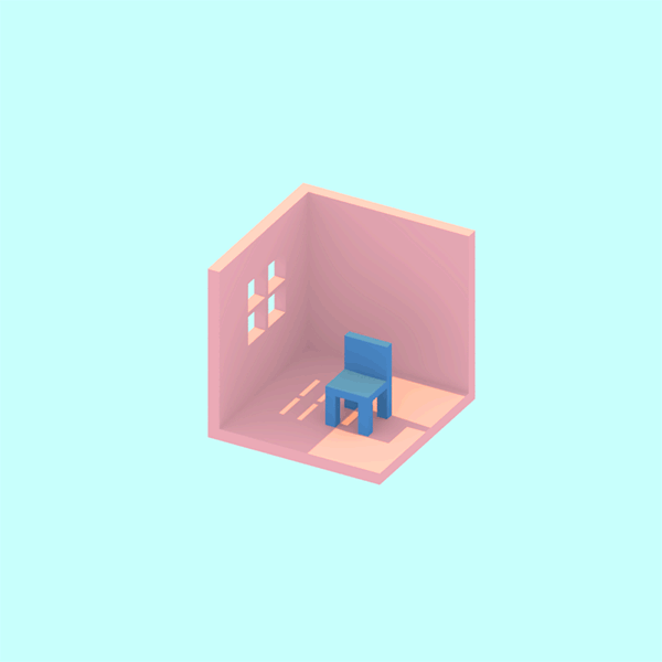 everyweek Collaborative experiments lowpoly 8bit motion lettering 3D processing gif