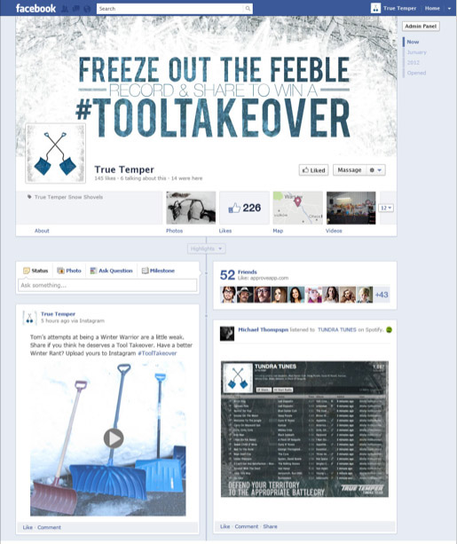truetemper shovel snowshovel printad campaign spotify